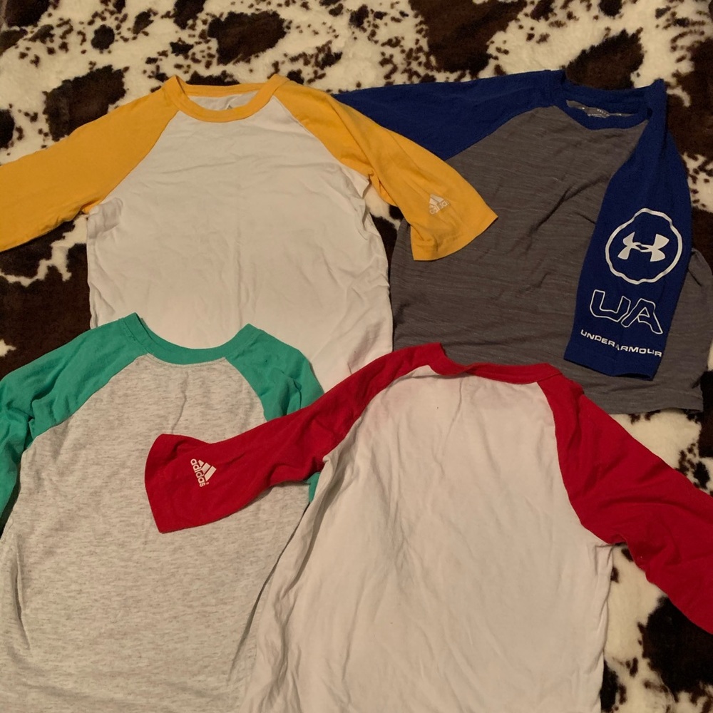 Lot of boys baseball shirts